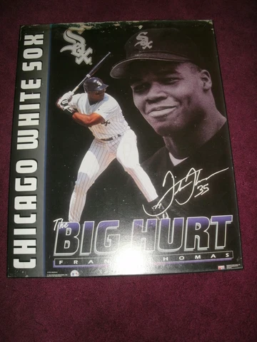 Chicago Whitesox Frank Thomas MLB Baseball 20x16 Sign Wood by Costacos Cover