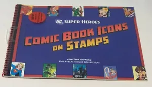 DC Super Heroes Comic Book Icons on Stamps - Picture 1 of 2