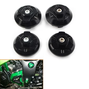 Frame Hole Cap Cover Plug Low & Up For KAWASAKI Ninja 250 250R 300 ZX250 ZX300R - Picture 1 of 6
