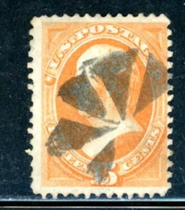 US Scott # 152 - Used - Awesome Spoke Cancel - CV=$225.00 (10-C255) - Picture 1 of 2
