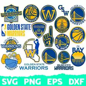 Golden State Warriors Logo SVG, NBA Warriors Logo PNG, file tagliati, SVG per Cricut - Foto 1 di 1
