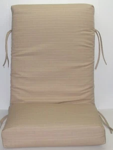 Sunbrella® Outdoor Chair Cushion ~ Dupione Sand ~ 21 x 47.5 x 5.25 NEW - Picture 1 of 3
