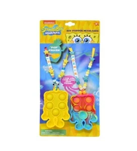 Nickelodeon Spongebob Squarepants BFF Friendship Popper Necklace Set of 2 Fidget - Picture 1 of 2