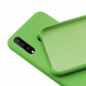 Cover Silicone Liquido Gel Interno Microfibra Huawei P30 Lite Verde NEWTOP - Foto 1 di 8