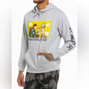 Hot Topic Demon Slayer Kimetsu Yaiba Trio Hoodie Deadstock - Picture 1 of 8