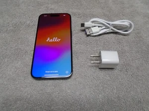 Apple iPhone 15 Pro, 256gb, Blue, Carrier Unlocked, Excellent Condition! - Afbeelding 1 van 14