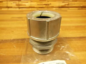 Hubbell SHC1059 cord connector aluminum 1 1/2" 1.25- 1.38" - Picture 1 of 3