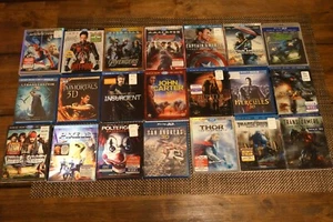 Lot 22 3D Blu-Ray Pixels, Poltergeist, Avengers, John Carter, Thor, Pirates of - Picture 1 of 2