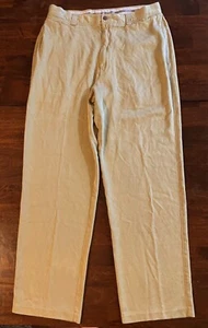 Tommy Bahama Khaki/Beige Silk Pants/Slacks Men’s Size 35 - Picture 1 of 3