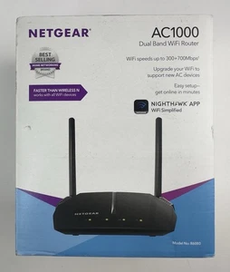 Netgear WLAN Router (R6080) AC1000 Dual Band, WLAN-Geschwindigkeit (bis zu 1000 Mbit/s) - Bild 1 von 6
