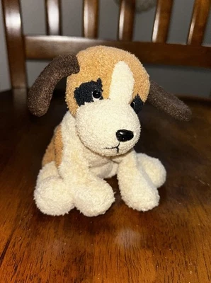 Russ Berrie Luv Pets Bandit Puppy Dog Plush Brown Bean Bag 5" Stuffed Animal - Image 1 of 4