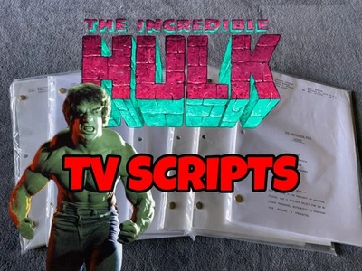 LOS INCREÍBLES GUIONES DE TV HULK - 7 GUIONES EN TOTAL Foto 1 de 4