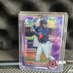 2022 Bowman Jhonkensy Noel Chrome Prospects Mega Box Purple Refractor # / 250 - Bild 1 von 2