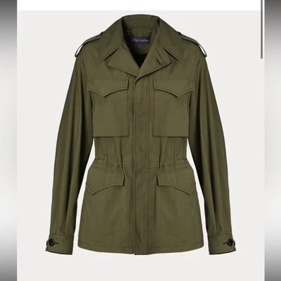 Ralph Lauren Colección Púrpura Etiqueta Chaqueta de Campo Safari Utilitario Abrigo XS Verde Foto 1 de 4
