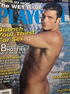 PLAYGIRL MAGAZINE * AUG 2000 * THE WET ISSUE* 18 HOTTIES * wow - Picture 1 of 1