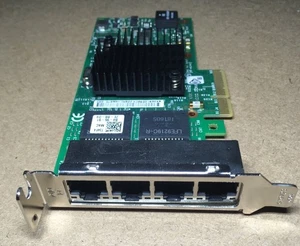 DELL 0T34F4 Intel I350 1Gbps Quad Port Gigabit Ethernet Network Server Adapter - Photo 1/2