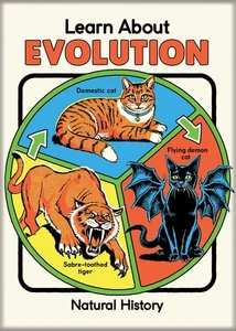 STEVEN RHODES LEARN ABOUT EVOLUTION MAGNET 2.5” X 3.5” NEW - Picture 1 of 1