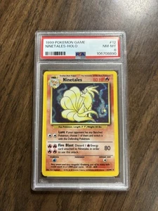 1999 Pokémon Game Nine Tails-Holo PSA NM-MT 8 - Picture 1 of 2
