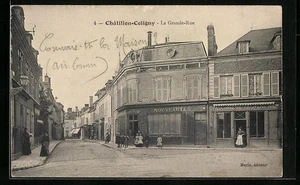 AK Chatillon-Coligny, La Grande-Rue - Bild 1 von 2