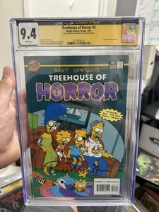 Treehouse Of Horror #3 CGC 9.4 S.S. firmado Morrison, sin precio (Bongo Comics 1995) - Imagen 1 de 4