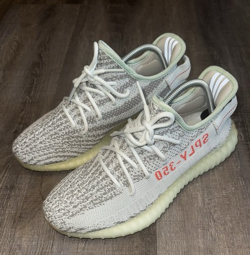 ADIDAS Yeezy Boost 350 V2 taglia 8 zebra blu chiaro grigio us intime ottimeioni! condizi Pulit Senzala. scatola.ne Spediz