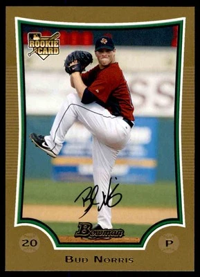 2009 Bowman Draft Gold Bud Norris #BDP16 - Image 1 of 2