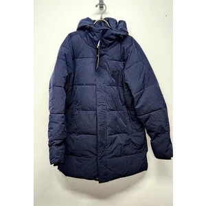 Pioneer Camp Men's Long Winter Hooded Puffer Coat/Jacket, Size XL, In Navy Color - Picture 1 of 13
