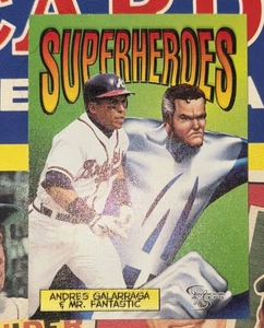 1998 SKYBOX DUGOUT AXCESS ANDRES GALARRAGA MR. FANTASTIC SUPERHEROES BRAVES - Picture 1 of 1