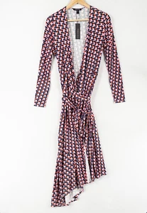 Yumi Kim Womens Small Stretch Knit Sabine Wrap Dress Multicolor Mod For You - Picture 1 of 7