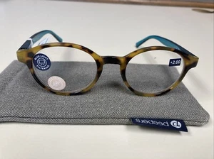 Peepers Apollo Blaulicht Leseglas Tokyo Schildkröte/türkis + 2,00 mit Etui - Bild 1 von 6