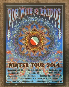 RATDOG WEIR WINTER TOUR 2014 ORIGINAL SILKSCREEN CONCERT POSTER - Picture 1 of 3