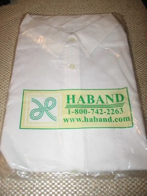 Haband Мужская рубашка на пуговицах размер 18 белый новый в упаковке - Изображение 1 из 2