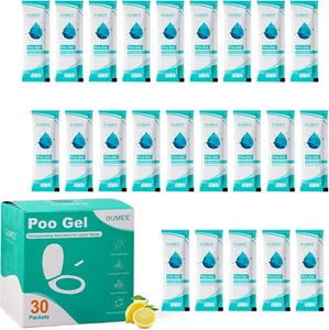 OUMEE 30er Pack Poo Gel für tragbare Toilette, Campingtoilette Pulver für Töpfchentaschen, - Bild 1 von 12