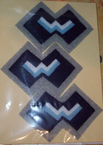 WW2 AUSTRALIAN ARMY COLOUR PATCHES ANY UNIT - set of 3 COMPLICATED DESIGN REPRO - Picture 1 of 11