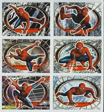 Spider-Man 3 Movie RED & BLUE, FOIL & EMBOSSED Chase Set (6) 2007  Rittenhouse