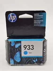 HP 933 Cyan Ink Cartridge Expired 2018 Sealed Box 6100 6600 6700 7100 7610 7612 - Imagen 1 de 6