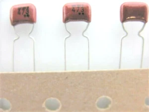 6X - .047uf @ 50V (5%) PANASONIC ECQ-V met polyester film~~~TONE/GUITAR/AMP #124 - Picture 1 of 2