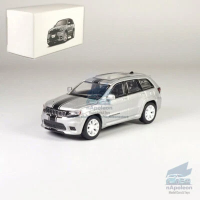 Jeep Grand Cherokee Trackhawk 1:64 librea modelo coche diecast vehículo regalo plateado Foto 1 de 4