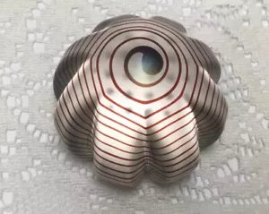 Henry Summa Signed Art Glass Red Swirl Paperweight 2006 *Free Ship* - Picture 1 of 5