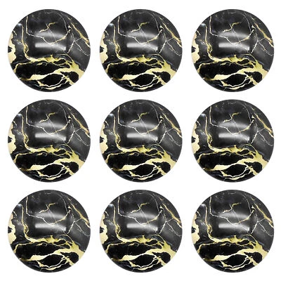12pcs Marble Texture Flat Back Cabochons Dome Glass Bead For DIY Crafts Decor - Image 1 of 4