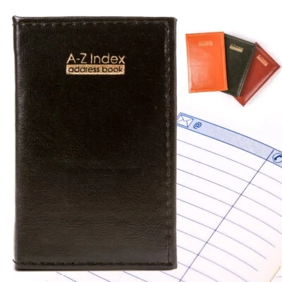 4.5"x 3" POCKET SIZE A-Z Telephone & E-mail Address Book Padded Directory Index - Image 1 of 3