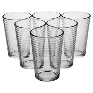 6-Piece Dining Glass Versatile Tumblers for Water, Juice, Cocktails & Lemonade - Picture 1 of 5