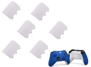 6 Stück Akkudeckel Deckel Tür Ersatz Reparatur für Xbox One Series S X Weiß - Bild 1 von 3