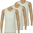 New Girls Childrens 3 Pack UK Made Quality 100% Cotton White Vests 1 - 11 Years