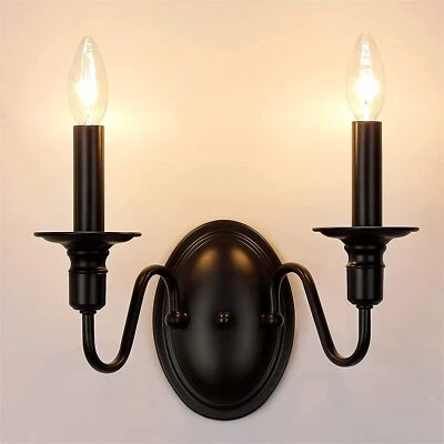 KMAIPEM Modern Living Room Light Fixture Black Wall Sconce Lamp Hallway Porch Lighting