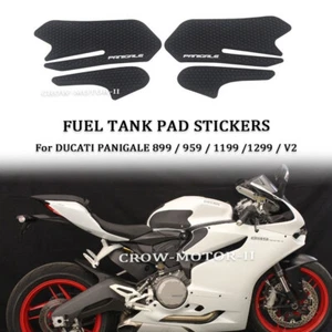 Anti Slip Sticker Traction Tank Pad Decals For DUCATI PANIGALE V2 899 959 1199 - Picture 1 of 12