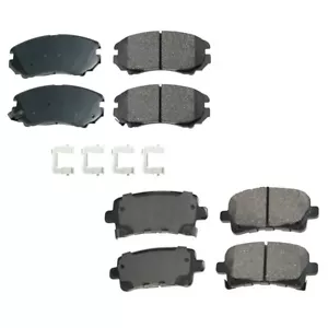 Akebono ProACT Front and Rear Ceramic Brake Pads Kit For Buick Chevrolet Saab - Picture 1 of 1