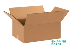 100 ~ 15x11x6" Corrugated Kraft Cardboard Cartons Shipping Packing Box Boxes - Picture 1 of 3