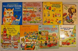 RICHARD SCARRY'S 8 Hardback Book Lot Best Story Ever, Cars Trucks, Word, First + - Picture 1 of 9
