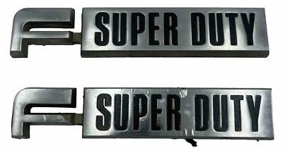 1987-1991 Ford F-Series F-Super Duty Fender Emblem Badge E8TB-16702-BC OEM A19 - Image 1 of 4